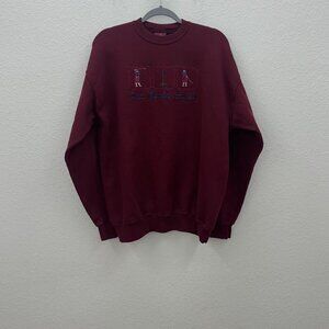 VTG Garment Graphics Golf Par Birdie Eagle Embroidered Crewneck Sweatshirt sz XL